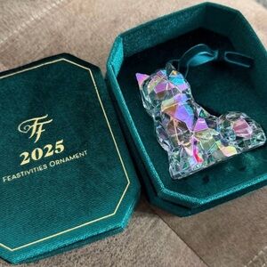 Feastivities 2025 Crystal Cat Ornament - Multicolor